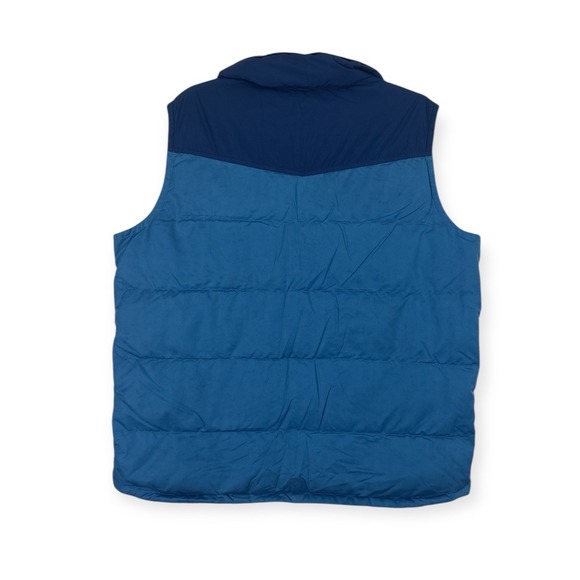Patagonia Slingshot Down Vest Mens XL Blue Red Western Quilted Vtg Insulated - Picture 8 of 12
